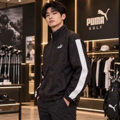 Áo Khoác Puma Chính Hãng -  CORE HERITAGE Woven Lined Track Jacket - Màu Đen  | JapanSport 683581-01