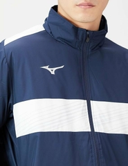 Áo Khoác Mizuno Chính Hãng - Soccer Wear TM Warmer Shirt - Màu Navy | JapanSport P2ME2590-14