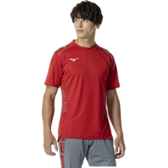Áo Phông Mizuno Chính Hãng - Short-Sleeved Field Shirt - Màu Đỏ | JapanSport P2MAB040-66