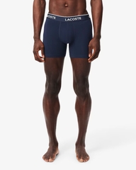 Quần Boxer Lacoste Chính hãng - Jersey Boxer Briefs 3-Pack - Màu Xanh/Đỏ | JapanSport 6H1290-51 W64
