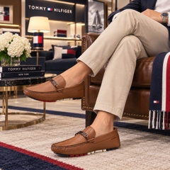 Giày Tommy Hilfiger Chính Hãng - Delshler Driving Loafer - Màu Nâu | JapanSport tm DELSHLER MEDIUM BROWN 210