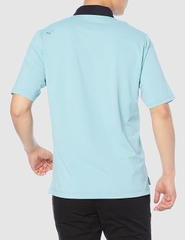 Áo Polo Mizuno Chính Hãng - 3D Mesh Stretch - Màu Xanh | JapanSport B2MA2031-26