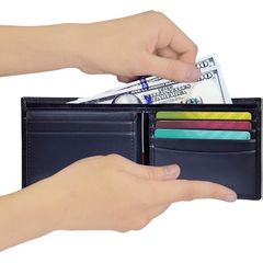 Ví Tommy Hilfiger Chính Hãng - Men's Leather Wallet - Màu Navy | JapanSport 31TL22X063-400