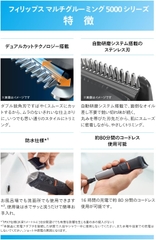 Tông đơ Philips Chính hãng - Multigroom series 5000 11-in-1 MG5730/15 | JapanSport