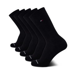 Set 5 đôi tất Tommy Hilfiger Chính Hãng -  5 Pack Cushioned Stretch Athletic Performance - Màu Đen | JapanSport TVM213CR10002