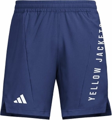 Quần Short Adidas Nam Chính Hãng - D4T Woven Kansas University - Màu Xanh | JapanSport JE4534