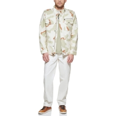 Áo Khoác Levi's Chính Hãng - Washed Cotton Military Jacket - Màu Trắng/Camo | JapanSport LM9MC286-dsc