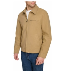 Áo Khoác Da Levi's Chính Hãng - Faux Leather Laydown Collar Racer - Màu Vàng | JapanSport LM5KS211-tan