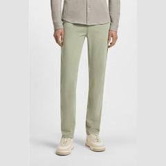 Quần Boss Chính Hãng - Tapered-fit chinos in stretch-cotton satin - Màu Xanh | JapanSport 50510917-370
