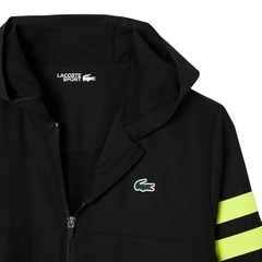 Áo Khoác Lacoste Chính hãng - Tennis Water-Repellent Hooded Jacket , Waterproof - Màu Đen | JapanSport BH4776-51-7NI