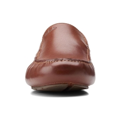 Giày Clark Nam Chính Hãng - Plain mens Driving Style Loafer - Màu Nâu | JapanSport 261-58703