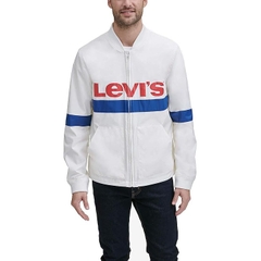 Áo Khoác Nam Levi's Chính Hãng - Lightweight Retro Varsity Bomber Jacket - Màu Trắng | JapanSport LM9RN626-WHT