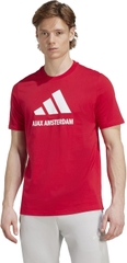 Áo Phông Adidas Nam Chính Hãng - Ajax Amsterdam Seasonal Graphic Tee - Màu Đỏ | JapanSport JM7354