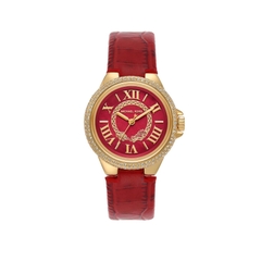 Đồng Hồ Michael Kors Chính hãng - Camille Nữ 33mm, Dây Da Đỏ Sang Trọng | JapanSport MK4750