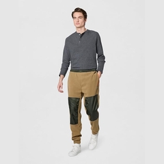 Quần Dài Lacoste Chính hãng - Colorblock Polar Fleece Sweatpants - Màu Nâu | JapanSport XH0227-51-89F