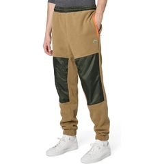 Quần Dài Lacoste Chính hãng - Colorblock Polar Fleece Sweatpants - Màu Nâu | JapanSport XH0227-51-89F