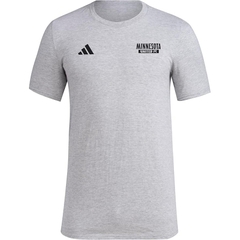 Áo Phông Adidas Nam Chính Hãng - Minnesota United FC Local Warp Pre-Game Short Sleeve T-Shirt - Màu Xám | JapanSport JP2823