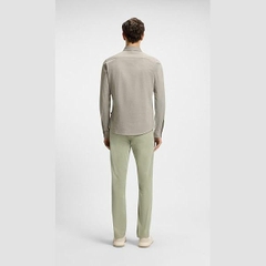 Quần Boss Chính Hãng - Tapered-fit chinos in stretch-cotton satin - Màu Xanh | JapanSport 50510917-370