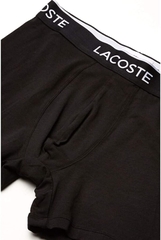 Quần Boxer Lacoste Chính hãng - Casual Classic 3 Pack Cotton Stretch Boxer Briefs - Màu Đen | JapanSport 6H9302-51-031