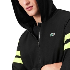 Áo Khoác Lacoste Chính hãng - Tennis Water-Repellent Hooded Jacket , Waterproof - Màu Đen | JapanSport BH4776-51-7NI
