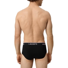 Quần Lót Lacoste Chính hãng - 3-Pack Mens Cotton Stretch Essentials BriefsBriefs - Màu Xanh/Trắng/Hồng | JapanSport 8H9541-51-OIT