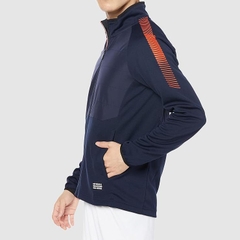 Áo Khoác Asics Chính Hãng - Hybrid Full-Zip Top Outerwear - Màu Navy | JapanSport 2101A190-405