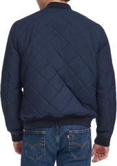 Áo Khoác Levi's Nam Chính Hãng - Men’s Diamond Quilted Bomber Jacket - Màu Navy | JapanSport LM4RP488   NVY