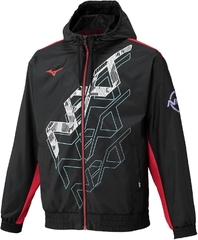 Áo Khoác Mizuno Chính Hãng - Training Wear Windbreaker Jacket Water-Repellent Jersey - Màu Đen | JapanSport 32JEC220-09