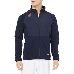 Áo Khoác Asics Chính Hãng - Hybrid Full-Zip Top Outerwear - Màu Navy | JapanSport 2101A190-405