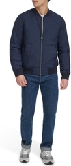 Áo Khoác Levi's Nam Chính Hãng - Men’s Diamond Quilted Bomber Jacket - Màu Navy | JapanSport LM4RP488   NVY