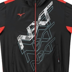 Áo Khoác Mizuno Chính Hãng - Training Wear Windbreaker Jacket Water-Repellent Jersey - Màu Đen | JapanSport 32JEC220-09