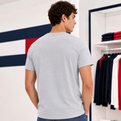 Áo Phông Tommy Hilfiger Chính Hãng - Signature Flag Tee - Màu Xám | JapanSport T887052-004