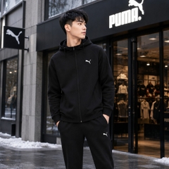 Áo Khoác Puma Chính Hãng - EVOSTRIPE Hooded Jacket - Màu Đen  | JapanSport 687586-01