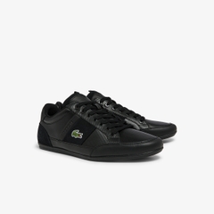 Giày Lacoste Chính hãng - Chaymon BL Leather and Synthetic Tonal Trainers - Màu đen | JapanSport 7-43CMA0035-02H