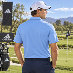 Áo Polo Adidas Nam Chính Hãng - Blue Chest Print Golf Performance - Màu Xanh | JapanSport KD9363