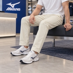 Quần Mizuno Nam Chính Hãng -  BUDDY Tech Shield Tapered Pants - Màu Cream White | JapanSport B2MFB51003