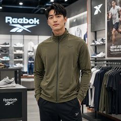 Áo Khoác Reebok Chính Hãng - Vector Knit Tracktop - Màu Xanh| JapanSport 100037353