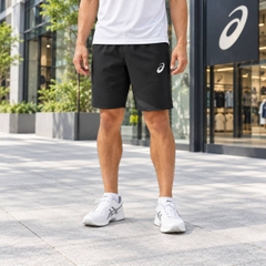 Quần Asics Chính Hãng - Team Double Cross Shorts - Màu Đen | JapanSport 2101A131-001