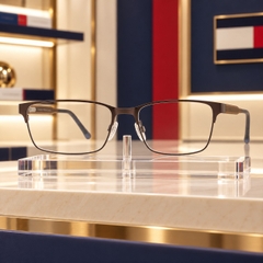 Kính Tommy Hilfiger Chính hãng - Men's Grey Eyeglasses -53-18-140| JapanSport   TH1396