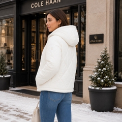 Áo Khoác Cole Haan Nữ Chính Hãng - Women's Essential Diamond Quilted Jacket - Màu Trắng | JapanSport 352MD475-IVY