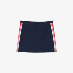 Chân Váy Lacoste Nữ Chính Hãng - Textured piqué skirt - Màu Navy | JapanSport JF0522-51-166