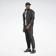 Bộ thể thao Reebok Chính hãng - Te Piping Tracksuit - Đen | JapanSport GS9309