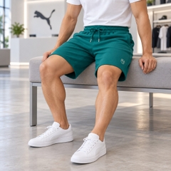 Quần Short Puma Chính Hãng - PUMA ESS Elevated 9 - Màu XANH  | JapanSport 694151-41