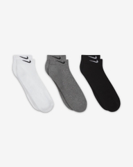 Tất Nike Chính Hãng - Everyday Cushioned - Đen/Trắng/Xám | JapanSport SX7670-964