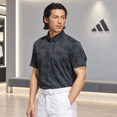 Áo Polo Adidas Nam Chính Hãng - Polo golf adidas AOP - Màu Đen | JapanSport JY8225
