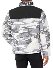Áo Khoác Levi's Nam Chính Hãng - Arctic Cloth Retro Bubble Puffer Jacket - Màu Trắng Xám | JapanSport LM2RP715-4w1