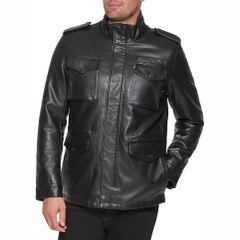 Áo Khoác da Levi's Chính Hãng - Men's 4-Pocket Field Jacket - Màu Đen | JapanSport LM1RU920-blk