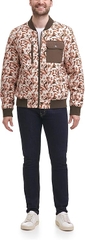 Áo Khoác Levi's Chính Hãng - Levi's Men's Parachute Cotton Diamond Quilted - Màu Trắng/Nâu/Cam| JapanSport LM1RC433-PRT