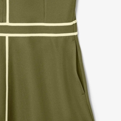 Váy Lacoste nữ ￼Chính Hãng - Lacoste Women's Ultra Dry Heritage Trim Golf Dress - Màu Xanh | JapanSport EF8581-51-6N7 nữ