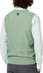Áo Vest FOOTJOY Chính Hãng - Áo gile len golf nam cổ tròn - Màu Xanh Băng | JapanSport 38556 FJ-F25-M07